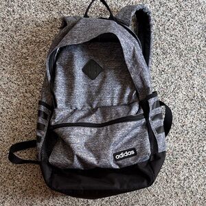 Adidas Black and Gray Men's Backpack